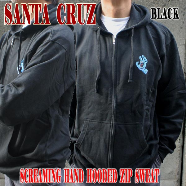 SANTA CRUZ/サンタクルズ SCREAMING HAND ZIP HOODED SWEATS