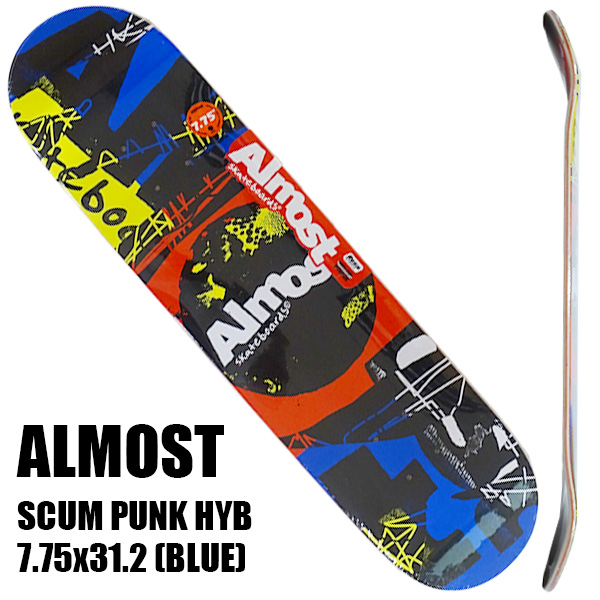 ALMOST/オルモスト スケートボード デッキ SCUM PUNK HYB 7.75