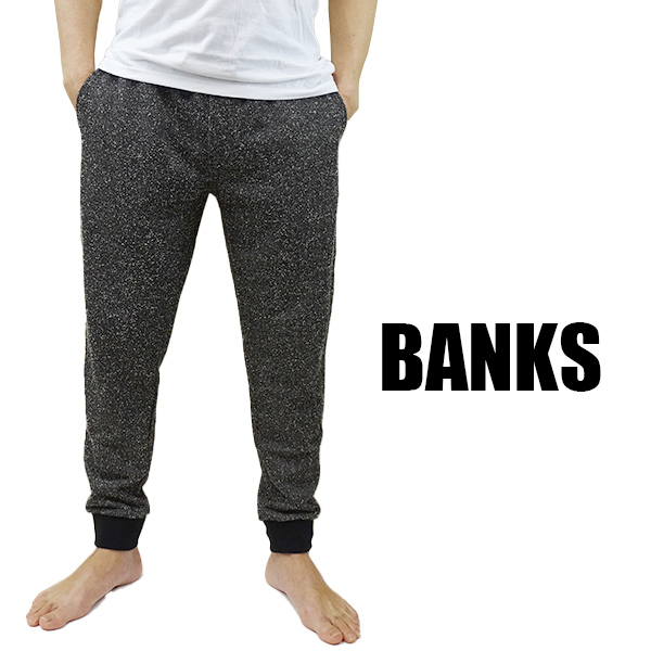 BANKS/バンクス PRIMARY TRACK PANT メンズ スウェットパンツ BLACK