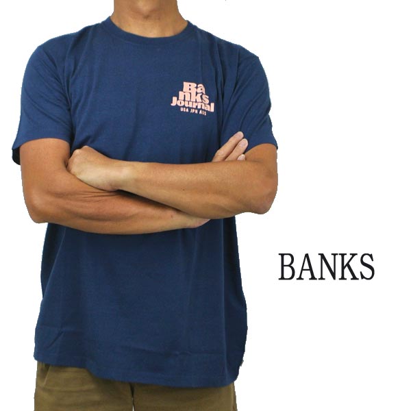 BANKS/バンクス HOURLY INSIGNIA BLUE メンズ S/S CLASSIC TEE 半袖