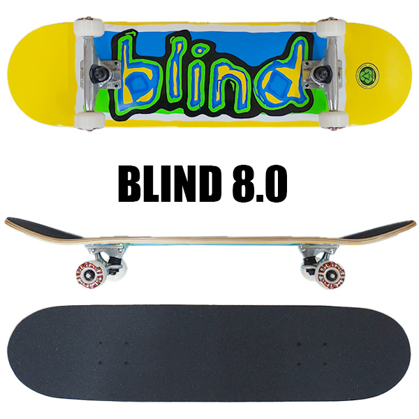 BLIND/ブラインド コンプリートスケートボード/スケボー COLORED LOGO 