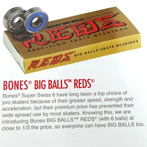 新入荷 流行 BONES BEARING ボーンズ ベアリング REDS BIG BALLS