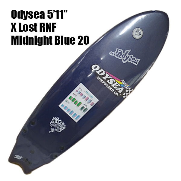 CATCH SURF/キャッチサーフ ODYSEA x LOST/オディーシーxロスト RNF 5'11 MIDNIGHT BLUE20  ラウンドノーズフィッシュトライフィンサーフボード/SOFT BOARDS/ソフトボード/スポンジボード[返品、交換及びキャンセル不可]