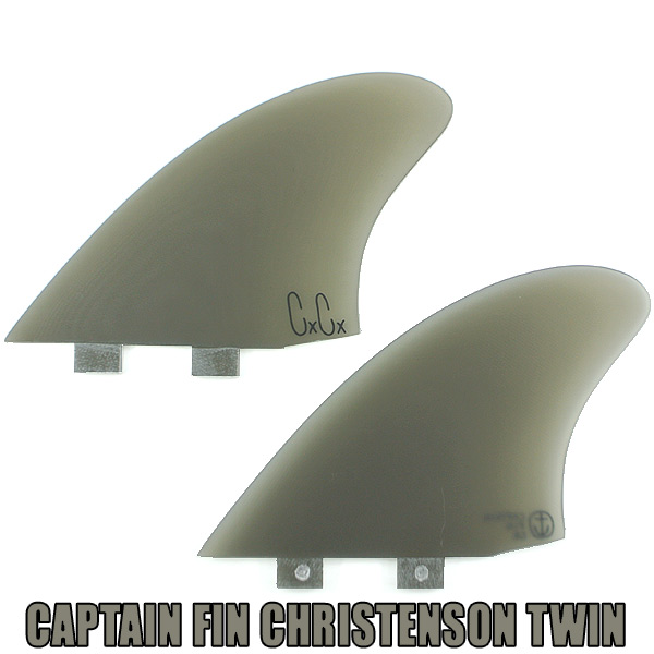 CAPTAIN FIN/キャプテンフィン CHRIS CHRISTENSON/クリステンソン TWIN KEEL SMOKE TT  FCS/FCS2/エフシーエス ツインキールフィン2本セット サーフボード用フィン[返品、交換及びキャンセル不可] サーフィンワールド/SURFING  WORLD