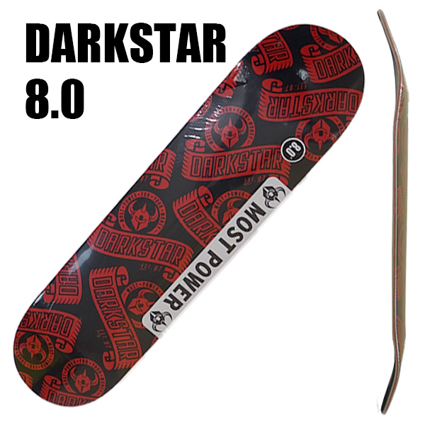 DARK STAR/ダークスター スケートボード デッキ ARC RHM 8.0 RED DECK