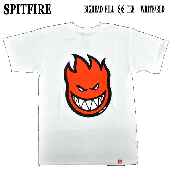 SPITFIRE/スピットファイヤー BIG HEAD S/S TEE WHITE メンズ Tシャツ