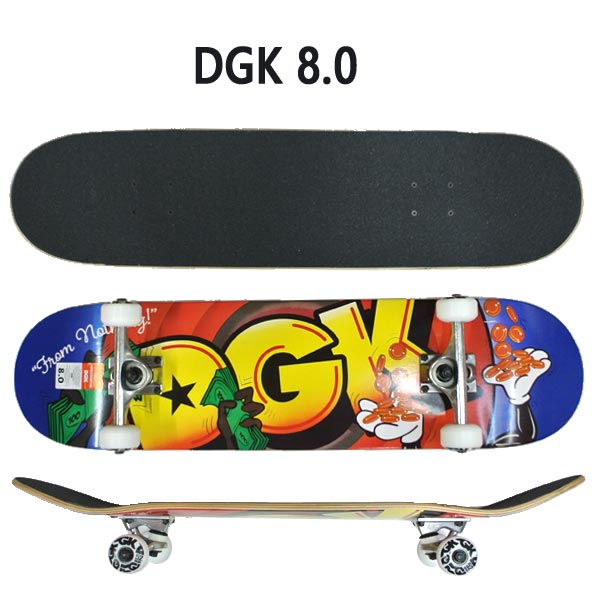 DGK スケートボード　スケボー　8.0　コンプリートセットThrasher