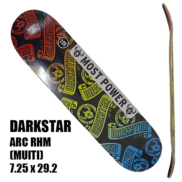 DARK STAR/ダークスター スケートボード デッキ ARC RHM 7.25 MULTI YOUTH DECK 子供用 スケボーSK8 [返品、 交換及びキャンセル不可] サーフィンワールド/SURFING WORLD