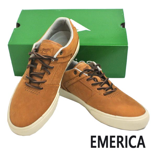 Emerica エメリカ The Low Vulc Brown 靴 スケートボードシューズ スニーカー 0 サイズのある場合のみ交換可能 返品キャンセル一切不可 サーフィンワールド Surfing World