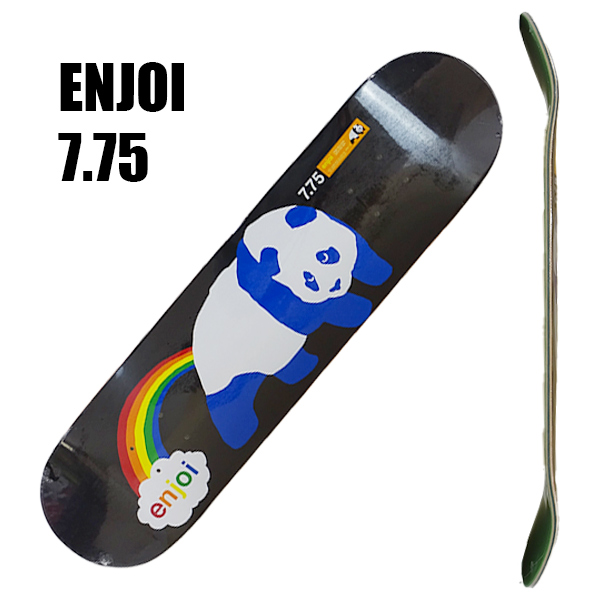 ENJOI/エンジョイ スケートボード デッキ RAINBOW FART HYB BLACK 7.75