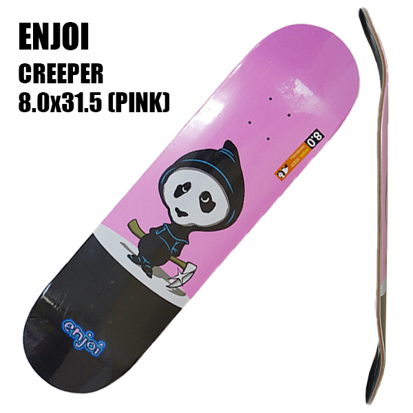ENJOI/エンジョイ スケートボード デッキ CREEPER HYB PINK 8.0
