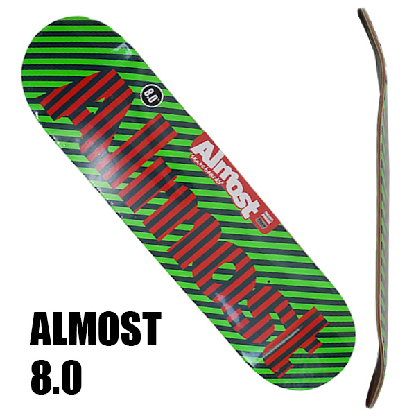 ALMOST 8.0 デッキ オルモスト スケートボード スケボー