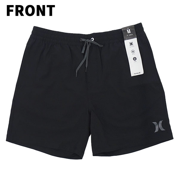 HURLEY サーフパンツ 海パン ONE AND ONLY SOLID VOLLEY 17 BLACK 