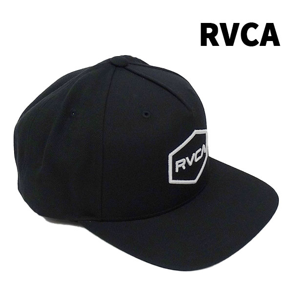 RVCA/ルカ COMMONWEALTH SNAPBACK BLACK/WHITE CAP/キャップ HAT