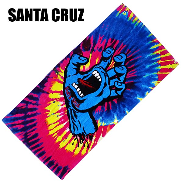 SANTA CRUZ/サンタクルズ SCREAMING HAND TOWEL PINK TIE DYE バス