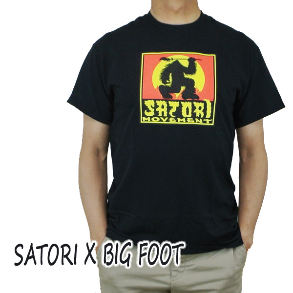 SATORI/サトリ SATORI MOVEMENT CLASSIC BIG FOOT S/S TEE BLACK T