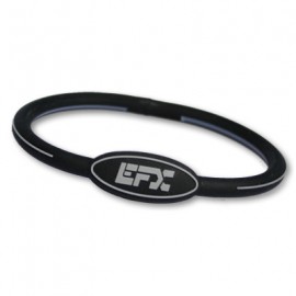 EFXアメリカ版 シリコン ブレスレット オーバル　ブラック/グレー