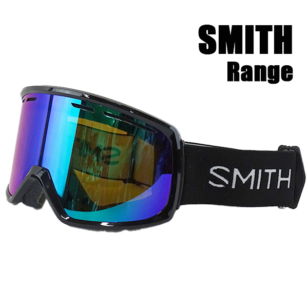 スミス スノボ ゴーグル Smith Renge Black S3 Green Sol X Mirror Snow Goggle スノーボード スキー ゴーグル スノボ 22 23 返品 交換及びキャンセル不可 サーフィンワールド Surfing World