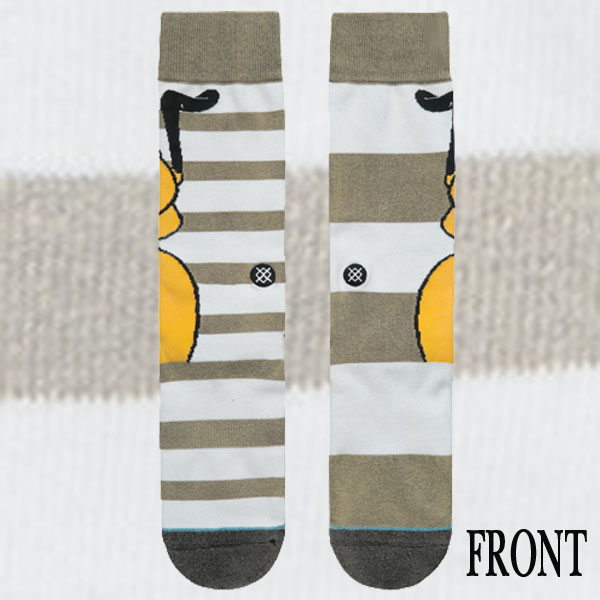 Stance スタンス Disneyモデル Kids ソックス Pluto K Grey Sock スケーターソックス ボーイズ靴下 ソックス サーフィンワールド Surfing World