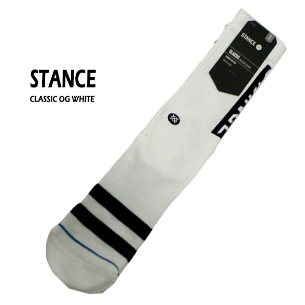 STANCE/スタンス CLASSIC OG WHITE SOCK スケーターソックス 男性靴下 メンズ ソックス サーフィンワールド/SURFING  WORLD