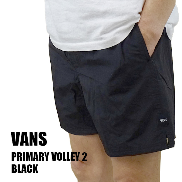 VANS/バンズ PRIMARY VOLLEY 2 BOARDSHORTS BLACK 男性用 サーフパンツ 