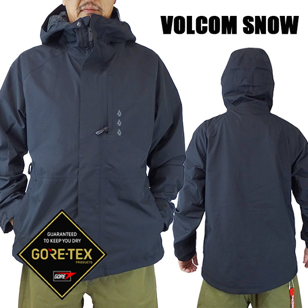 ボルコム スノボウェア スノーウェア ゴアテックス VOLCOM DUA GORE-TEX JACKET BLACKメンズ 男性用 スノボ用ジャケット  上着 耐水 防寒 機能性 スノーボード SNOWBOARDS [返品、交換及びキャンセル不可]