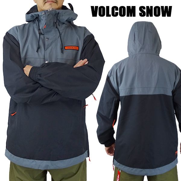 ボルコム スノボウェア スノーウェア プルオーバー VOLCOM LONGO PULLOVER BLACK メンズ 男性用 スノボ用ジャケット 上着  耐水 防寒 機能性 10000MM スノーボード SNOWBOARDS ARTHUR LONGO/アーサーロンゴ[返品、交換及びキャンセル不可]